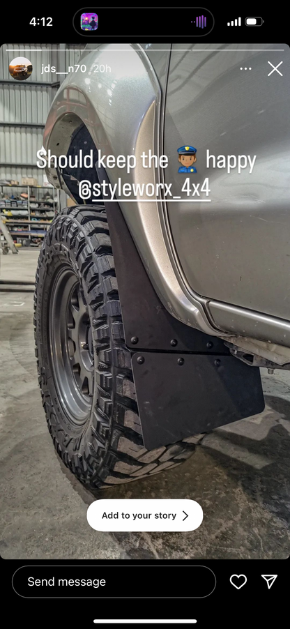 Plastic Offset Mudflap