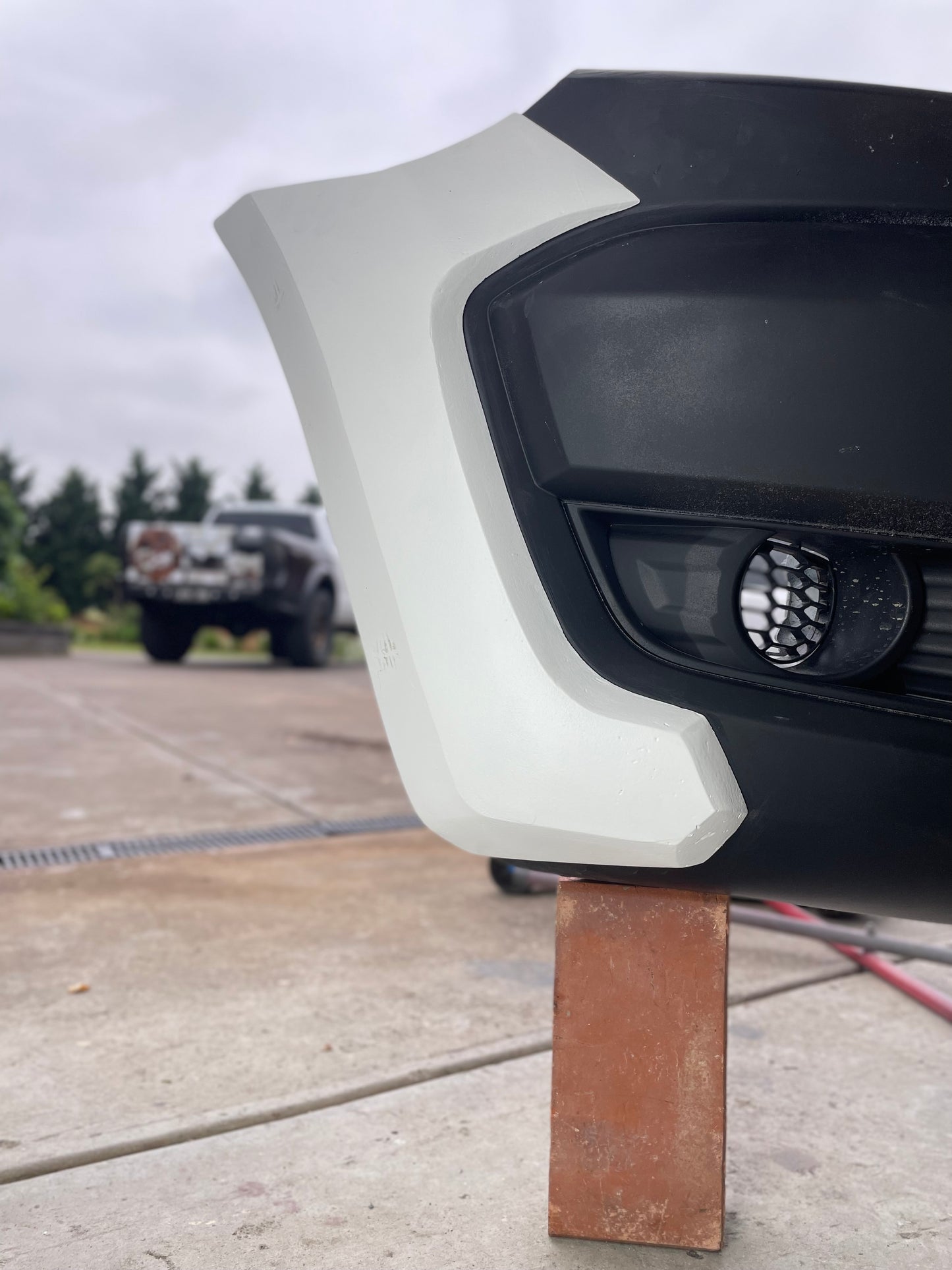 Front bumper caps Ford Ranger px2